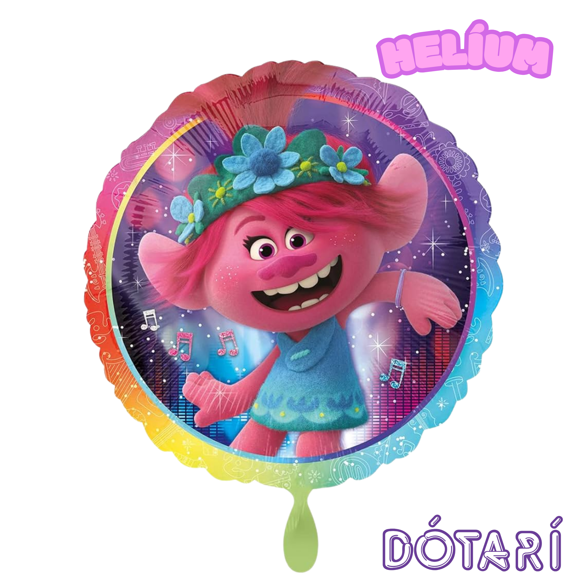 Trolls Poppy Helíumblaðra