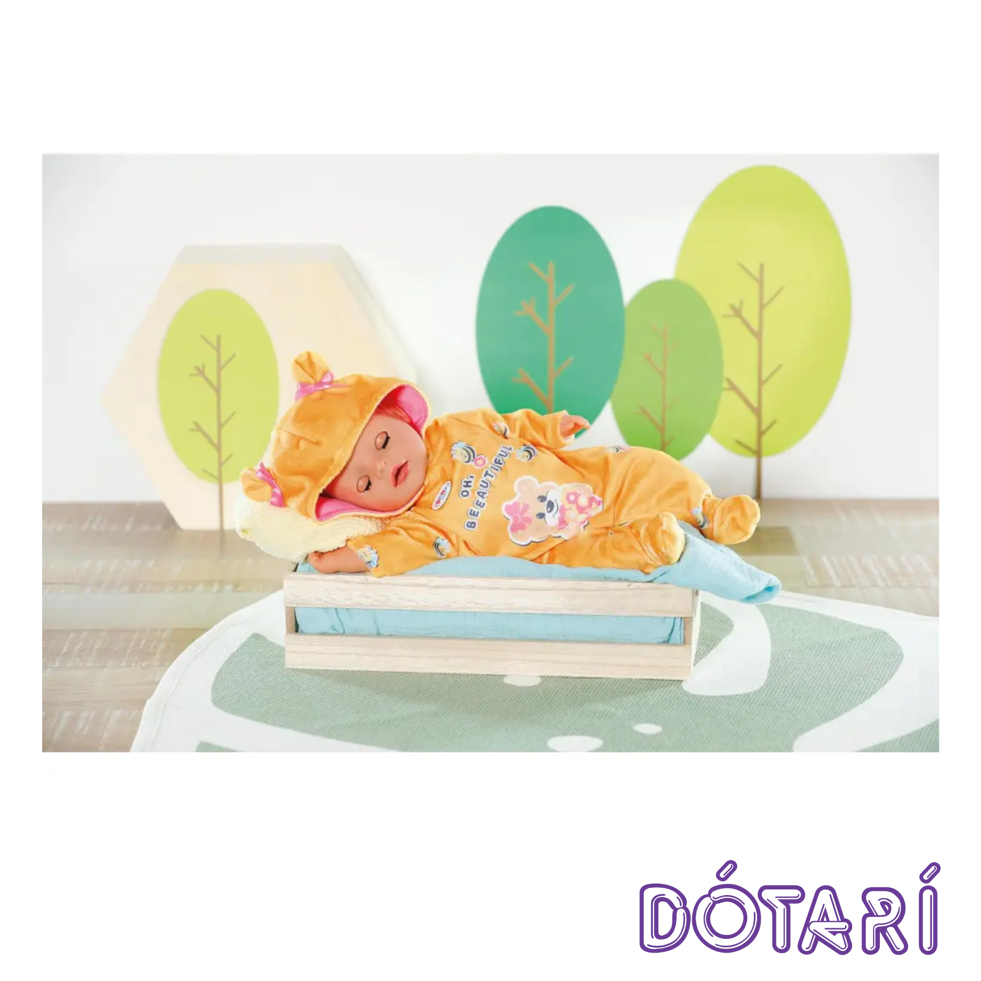 Baby Born - Little Gulur Bangsagalli fyrir 36cm dúkkur