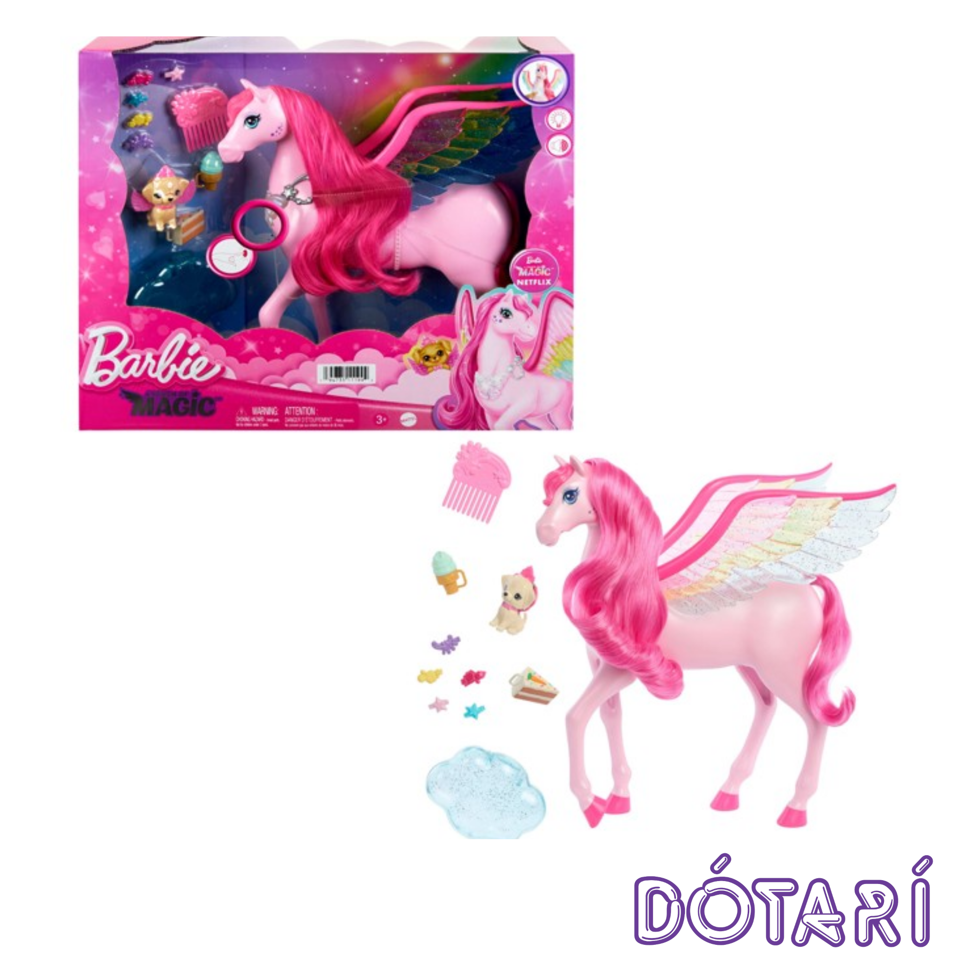 Barbie - Bleikur Ævintýra Hestur