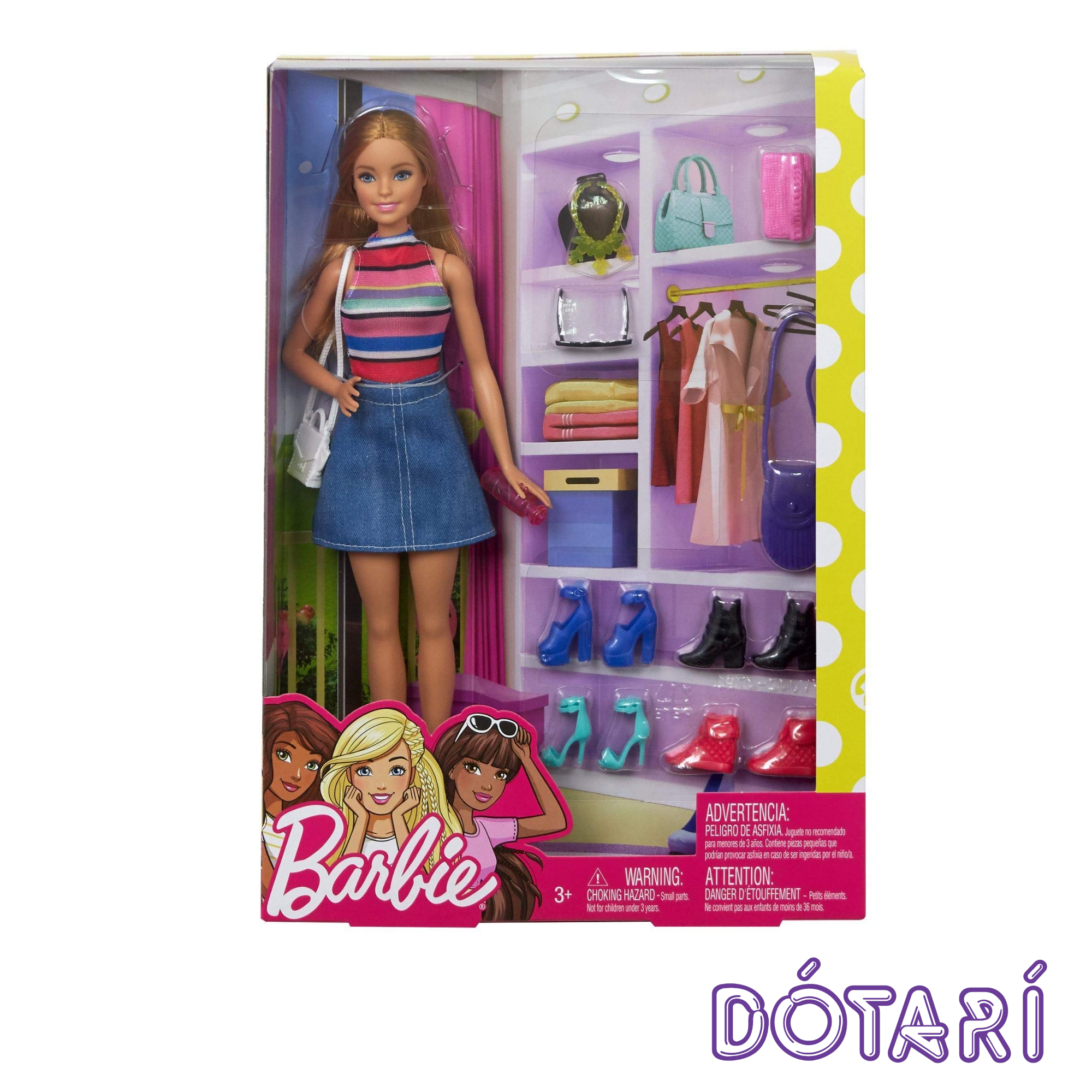 Barbie Með Aukahlutum
